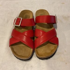 Pretty red sandals